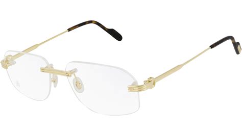 cartier ct02840|Cartier CT0284O 002 Shiny Gold Optical Frame .